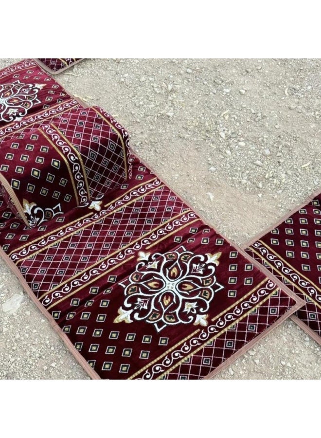 بونكا طقم جلسة بر ملكي 4 مدات و4 مراكي مع شنطة جلد ضد الماء – مقاس 2×80 سم - Image 5